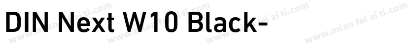 DIN Next W10 Black字体转换